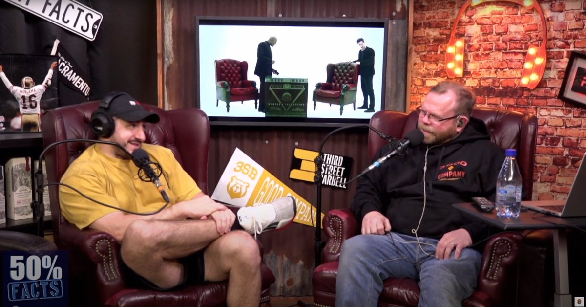 Episode 200 of <a href="/50percentfacts/">50percentfacts</a> with <a href="/SilentMikke/">Mike</a> and me <a href="/TheJimMcD/">𝗝𝗶𝗺 𝗠𝗰𝗗𝗼𝗻𝗮𝗹𝗱</a> is live at 50percentfacts.com !