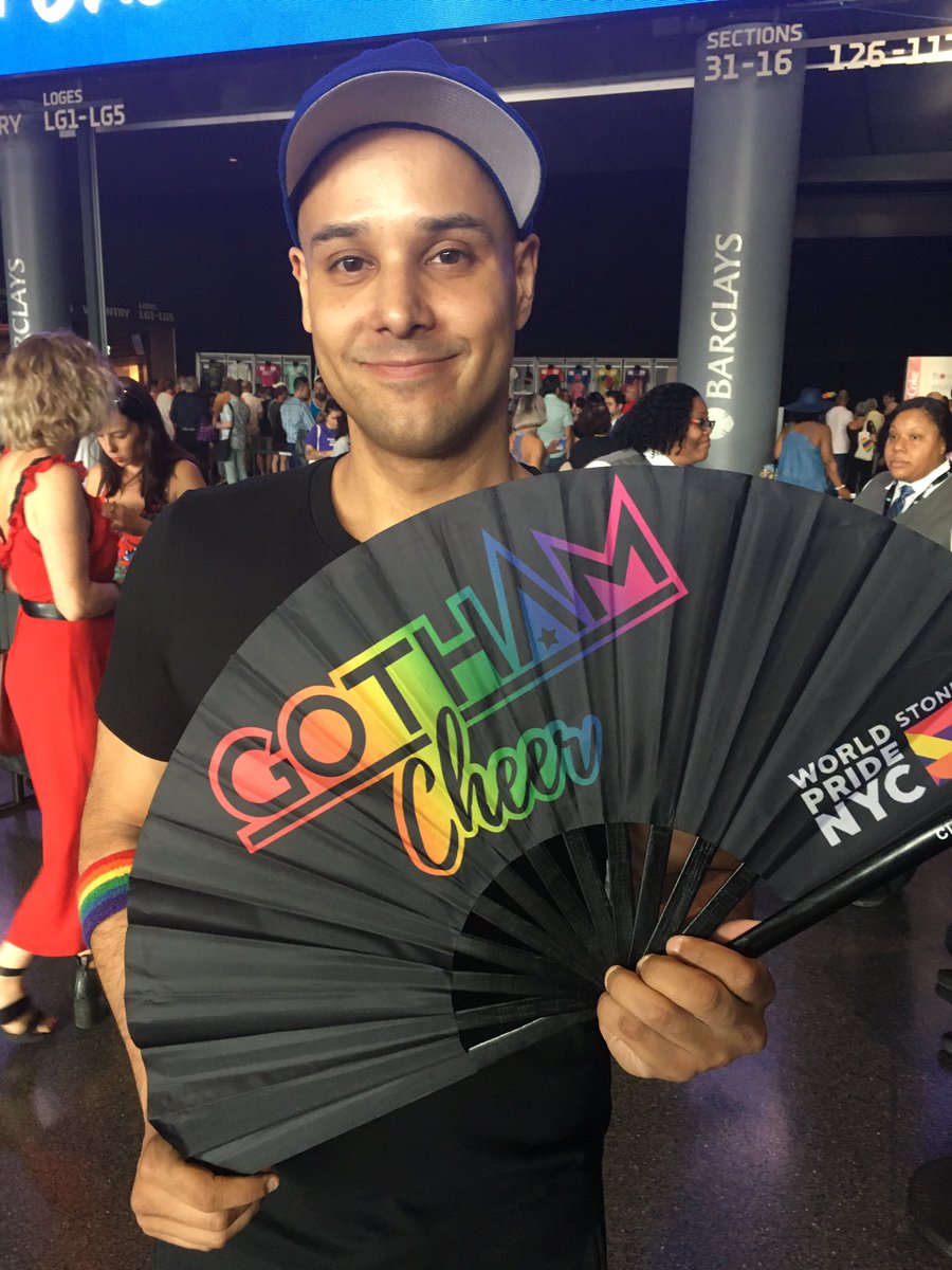 That time we were invited to help greet #NewYorkers and kickoff #WorldPride 2019 at #BarclaysCenter…#tbt #nycpride #nycpridecheerleaders #gothamcheer #communityfirst