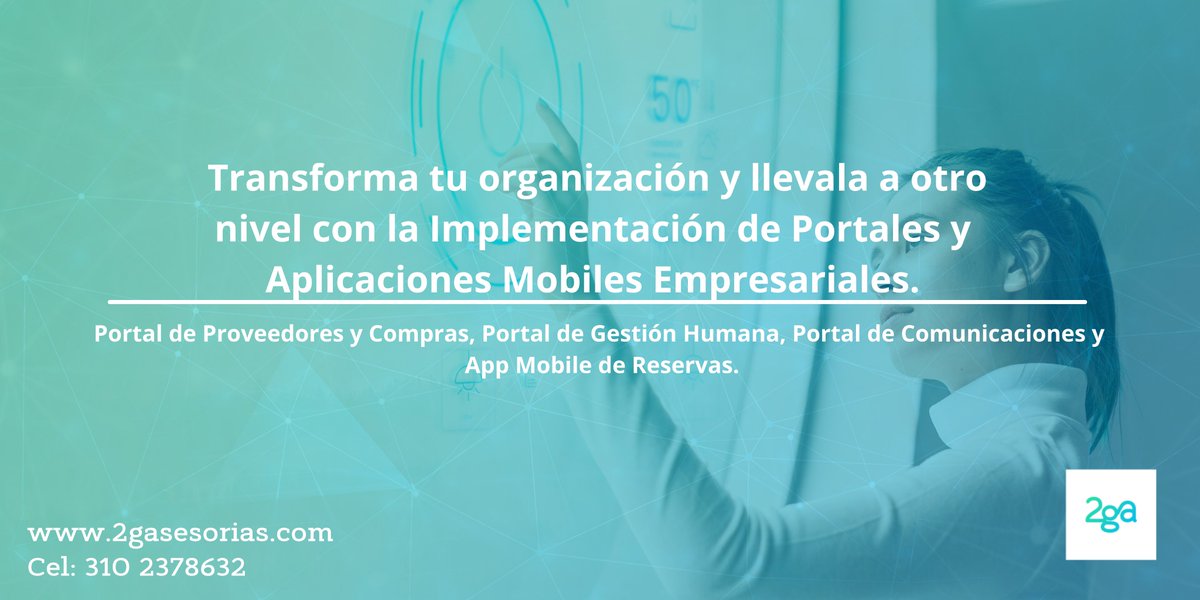 egixialatam's tweet image. Digitaliza tus procesos, optimizando recursos, mejorando la experiencia de usuario final y reduciendo costos administrativos y operativos con los Portales y App Mobiles de #2GA.

2gasesorias.com
info@2gasesorias.com
Cel: 310 2378632

#2ga #portalesempresariales