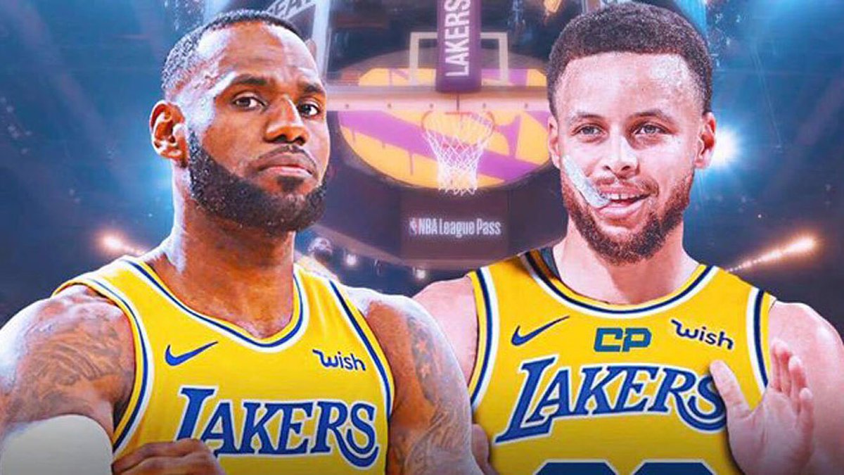KingJosiah54's tweet photo. Lakers get:
-Steph Curry

Warriors get:
-Kendrick Nunn
-THT
-2 Roscoe’s Chicken &amp; Waffles (La Brea and Gower locations protected) https://t.co/rFVHELmlp4