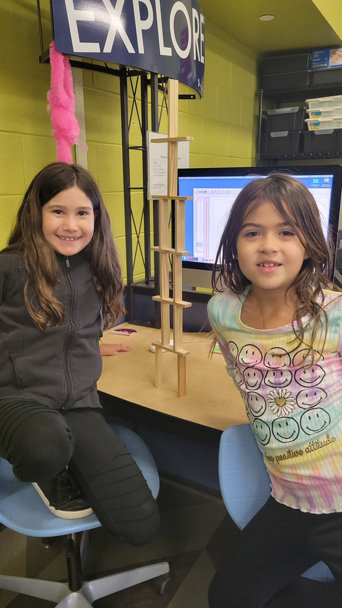 Fun 15 block building challenge this morning. 30" tall with 15 blocks! Two new 2nd grade records! #stem #engage109 #kip109 #steam109 #stem109