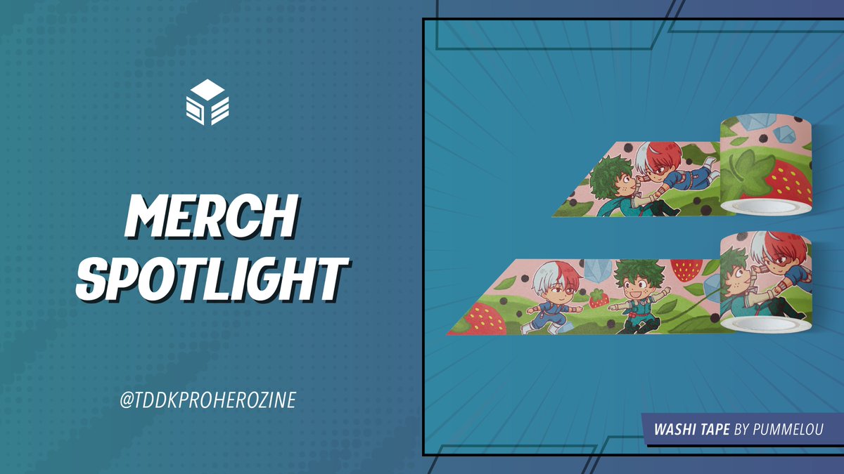 tddkproherozine's tweet photo. 🍰🥦  MERCH SPOTLIGHT  🥦🍰

Take a closer look at this adorable tddk washi tape designed by @pummelou ✨ Want it for yourself? Our pre-orders are still open, and we're getting closer and closer to that second stretch goal 😉

🛒 https://t.co/Zqmh0wlimt https://t.co/JDKP4DiYA7