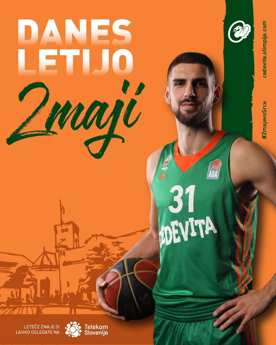 KKCedOL's tweet photo. 🔥 DANES LETIJO ZMAJI! 🔥

🏆 @ABA_League
🏀 26. kolo
🆚 @kk_cibona
📍 Hala Tivoli (Ljubljana, Slovenija)
🕖 19.00
🎫 https://t.co/LDo7IAiBsE / @petrol / @MojekarteSI
📺 @ArenaSport_SI 1 / @TVSLOsport 2

#ZmajevoSrce | #RoadToGreatness | @TelekomSlo https://t.co/HgUb8rsQ49