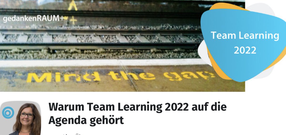 Tina_Neuhoff's tweet photo. Warum Team Learning 2022 auf die Agenda gehört - oder: Warum 1+1+1 nicht immer 3 ergibt. Herzliche Einladung zur kostenfreien Live-Session am 12.04.22 um 11:00 Uhr:
https://t.co/bn7knC6hwI https://t.co/d7aF8jFmCd