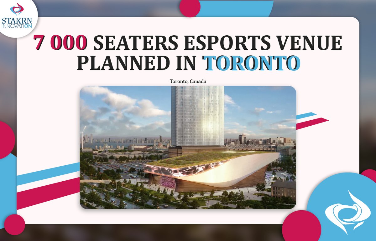 📢The Toronto esports venue conception, led by OverActive Media has a new design! 

The 7 000 seaters #esports #venue has been designed by <a href="/Populous/">Populous</a>
It will be linked to a 30 floors hostel to receive the fans &amp; esports teams

Join the move here⬇️
lnkd.in/d6Ser_D

#STAKRN