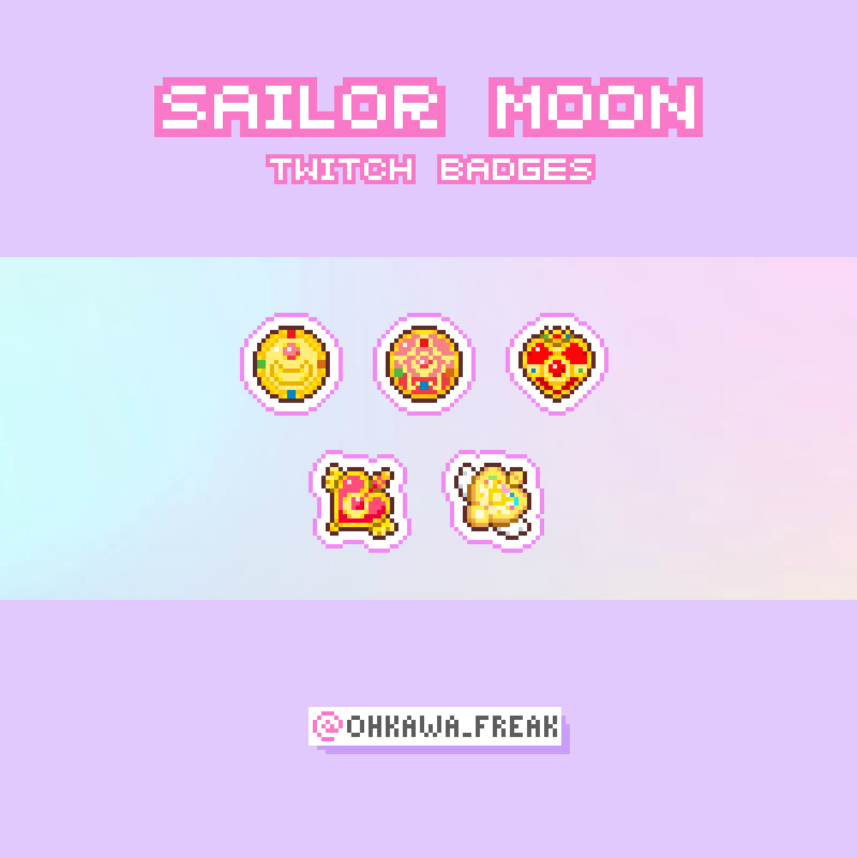 Ohkawa_freak's tweet photo. Insignias de sub/bit para Twitch de Sailor Moon disponibles en mi tienda de Etsy ✨🌙 (link en la bio)
#pixelart #pixelartworks #pixelartist #pixelbadges #badges #badgedesign #twitchdesign #twitch #stream #streaming #ドット絵 #sailormoon #sailormooncompact #magicalgirl https://t.co/OURb7dQBCw