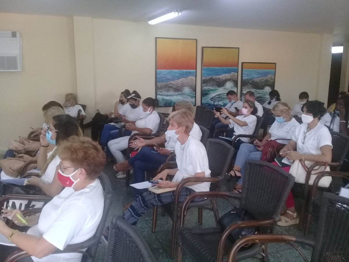 Evento productivo para nuestra Empresa, la Comunicación Institucional, como gestión estratégica en la organización.
#AySCOM2022 <a href="/OSDE_AyS/">OSDE Agua y Saneamiento</a> <a href="/AbelSalasGarcia/">Abel Salas Garcia</a> <a href="/InesMChapman/">Inés María Chapman Waugh</a> <a href="/aguas_eaa/">EAA Aguas Turquino</a> @EmpresadeAcued1 <a href="/AguasVaradero_/">Aguas Varadero</a> <a href="/AguasMariel3/">Aguas Mariel</a> <a href="/agua/">liza</a>