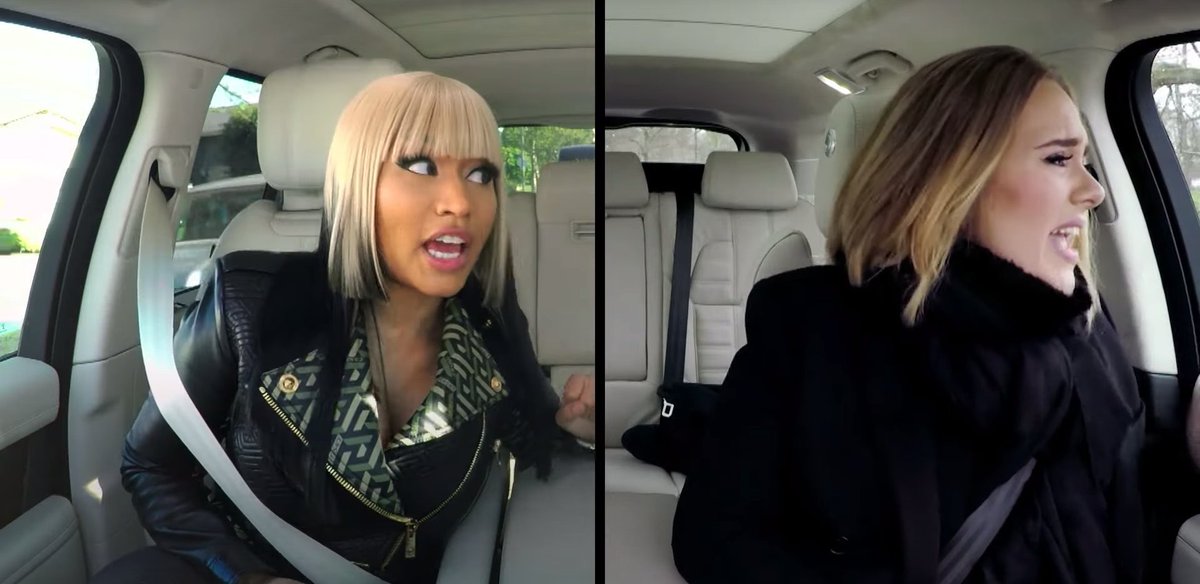 MTVNEWS's tweet photo. Nature is healing #NICKICARPOOL @NICKIMINAJ @latelateshow https://t.co/xfM0nL3xXQ