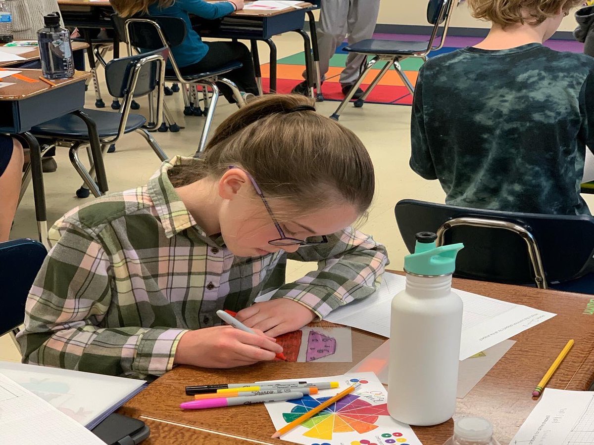 Fifth grade made suspended geometry sculptures. #aacpsawesome #aacpsartsintegration
