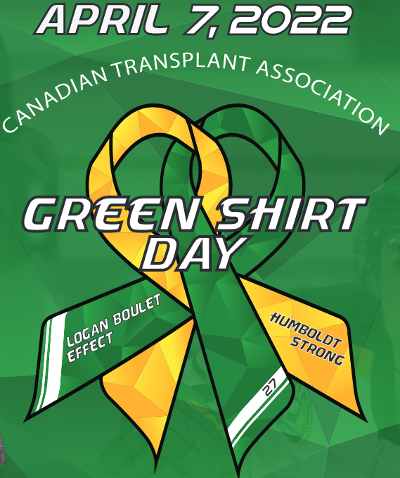 Paveitconst's tweet photo. Wear green to support and encourage people to register as organ donors. In honour of the Logan Boulet effect, in support of organ donor awareness across Canada.

#humboldtstrong 💚💛 https://t.co/caQOcSgv6X