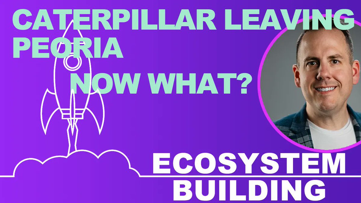 Caterpillar leaves Peoria, IL - Now what do we do? Build Startups Round 2. Jake Hamann talks about the challenges of building momentum and what you do in the face of adversity, both professional and personal. Video Here:  buff.ly/37nPBe3