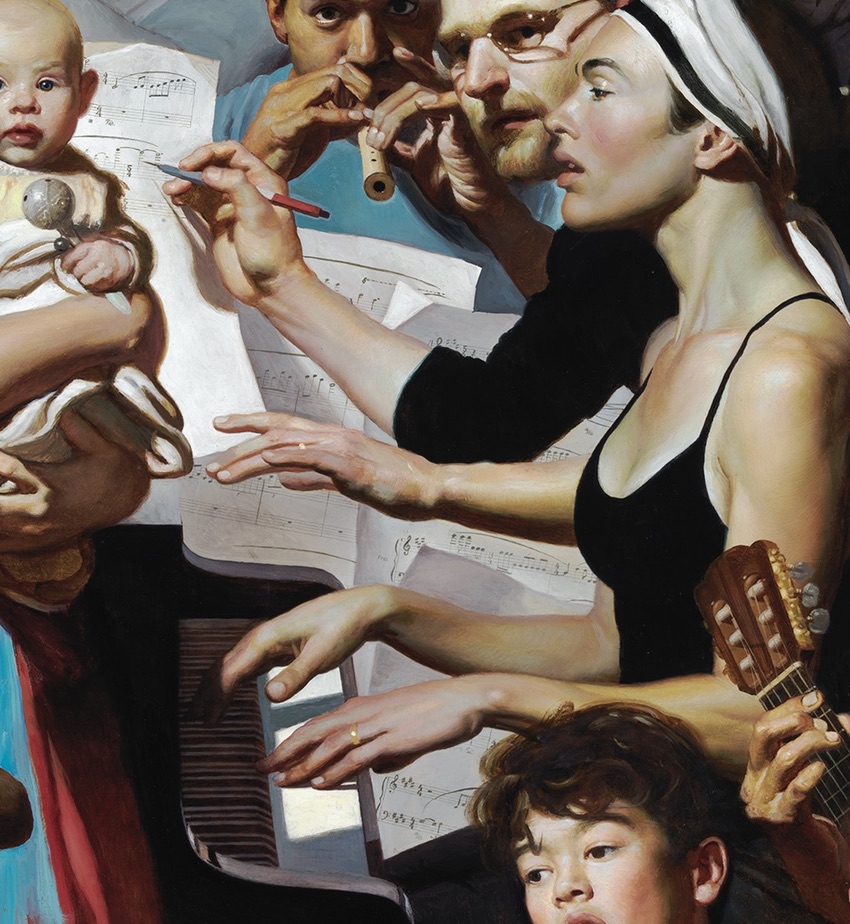 Tomorrow, Last Light from my upcoming album Sierra with <a href="/vcpianos/">Vicky Chow</a>  will be released on <a href="/CantaloupeNY/">cantaloupe music</a>
Last Light was written for this extraordinary painting, Symphony by Noah Buchanan. My aim was to create music that not only sounds beautiful, but looks beautiful in the painting