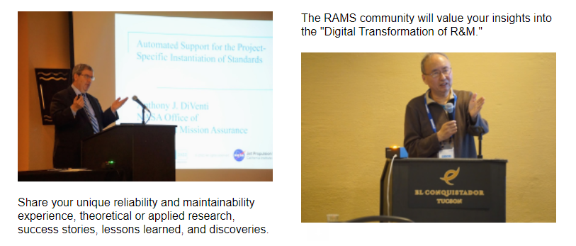 RAMS_Symposium's tweet photo. The process for presenting a paper, presentation or tutorial at RAMS® 2023 begins with your submission of an abstract. Learn more here: https://t.co/DWnpRcqfCM https://t.co/MUmHZ8EiUV