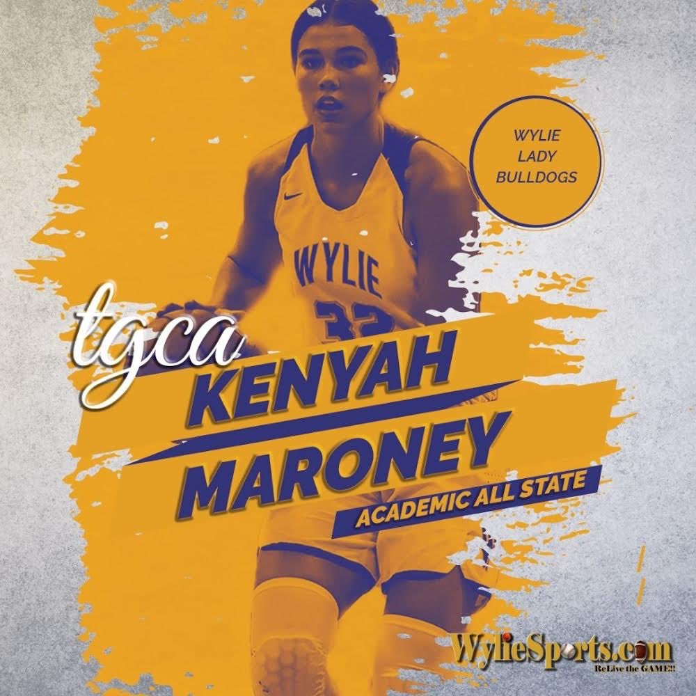Congratulations to Kenyah Maroney on achieving the TGCA 5A Academic All-State Team. To qualify students must have a cumulative GPA of 94 or above from their FR through their SR years!  We love when our athletes kill it on the court and in the classroom. Congratulations Kenyah!!