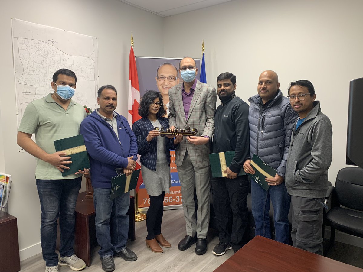 JasvirDeol_'s tweet photo. It was an honour to meet 
Northern Alberta Malayalee Hindu Association 
&amp; to discuss several issues including  future Anti-Racism Strategy, community grants and barriers faced by racialized Albertans. 
All Albertans deserve better.
#ableg #abpoli #Alberta #Albertasfuture #yeg #ab https://t.co/hwslhXV5c7