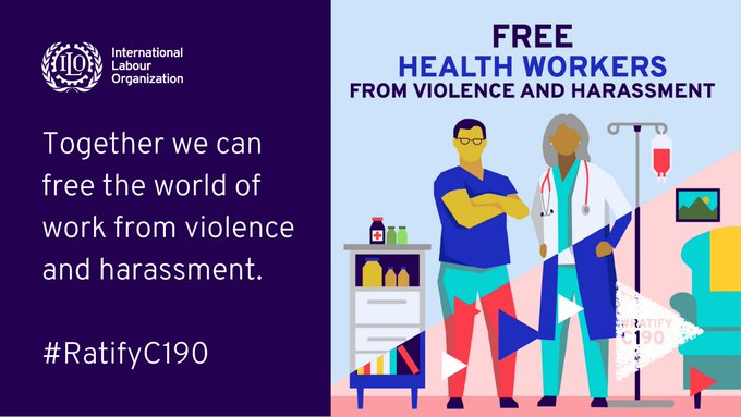 guebrayberhane's tweet photo. 🟥 Happy #WorldHealthDay❗

🔺 #COVID19 showed the tenacity of health workers. Yet, many still face violence &amp; harassment.  

❤️ @ilo #C190 ensures their safety &amp; health but, they also need to live in a healthy planet. 

#RatifyC190 #HealthierTomorrow 

https://t.co/3YXaYwMWg6 https://t.co/Uj6xyNF40V