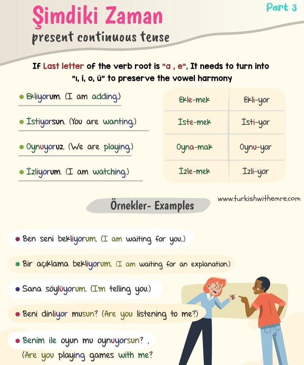 yeenijerya's tweet photo. Türkçede şimdiki zaman - present continuous Tense in Turkish
.
.
#yeeabuja #yeeorgtr #yunusemreinstitute #nigeria #abuja #türkiye #turkishlanguagecourse #turkishclass https://t.co/pmBNebrbeX