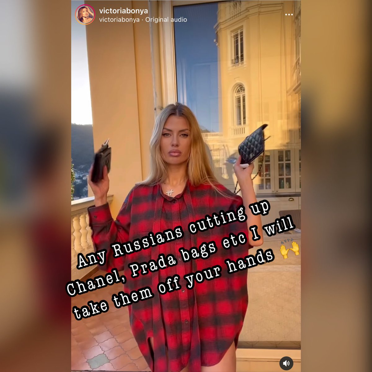 Seen lots of Russian insta wannabes cutting up designer bags in protest against their war. I will take these off your hands and turn the chains, charms, logos etc into costume Jewellery and give the profit to the poor Ukrainians your government is hurting!#yourdaddyisawarcriminal