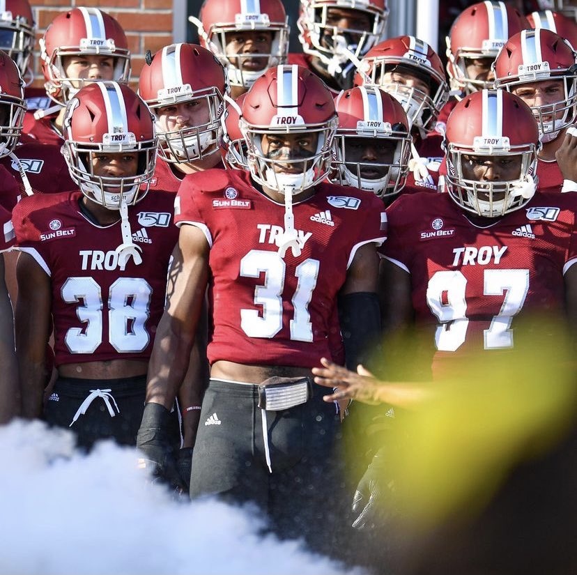 SiasSebastian's tweet photo. Excited to announce I have received a D1 offer from Troy University.⚔️ Truly blessed. 🙏🏽 Thanks to @cole_popovich and @CoachJonSumrall for this big opportunity. #NFB #BCPride @Coach_Snelling @Coach_Hays2 https://t.co/NcJdMjmbg7