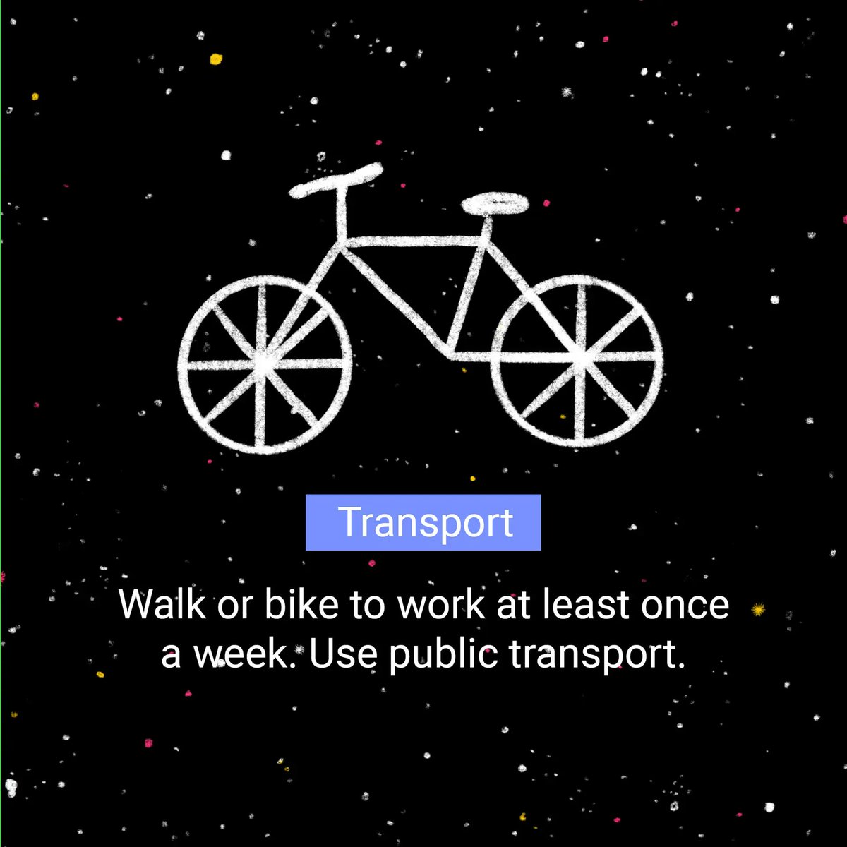 BigShineHome's tweet photo. Tip for Today: Walk or bike to work at least once a week, if possible. Use public transportation or try carpooling. #HealthierTomorrow #InvestInOurPlanet https://t.co/FTEqEr6bKa