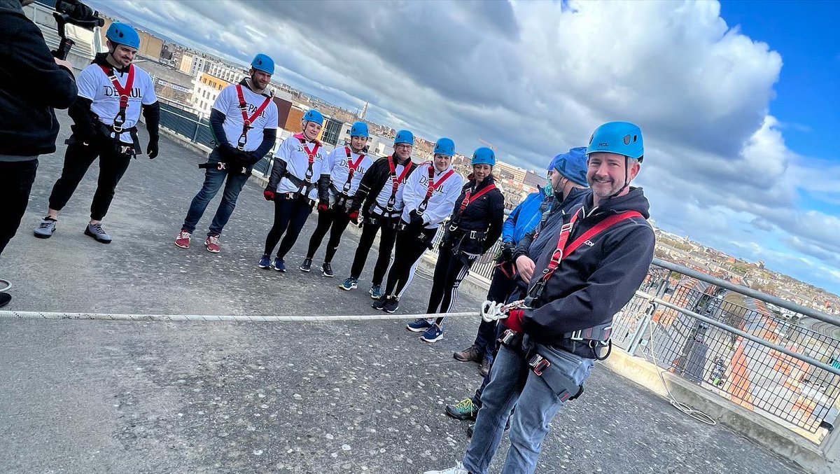 avcom_dublin's tweet photo. Our MD, Paul Murphy abseiled from the roof of @crokeparkevents as part of a charity abseil challenge in aid of @DepaulIreland - our chosen charity partner for the year. We were delighted to be able to take part and raise funds. @adventure_ie #abseil #charitypartner #teamavcom https://t.co/MPS6nJiofF