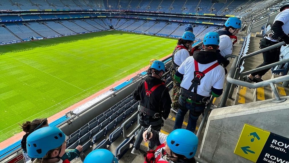 avcom_dublin's tweet photo. Our MD, Paul Murphy abseiled from the roof of @crokeparkevents as part of a charity abseil challenge in aid of @DepaulIreland - our chosen charity partner for the year. We were delighted to be able to take part and raise funds. @adventure_ie #abseil #charitypartner #teamavcom https://t.co/MPS6nJiofF