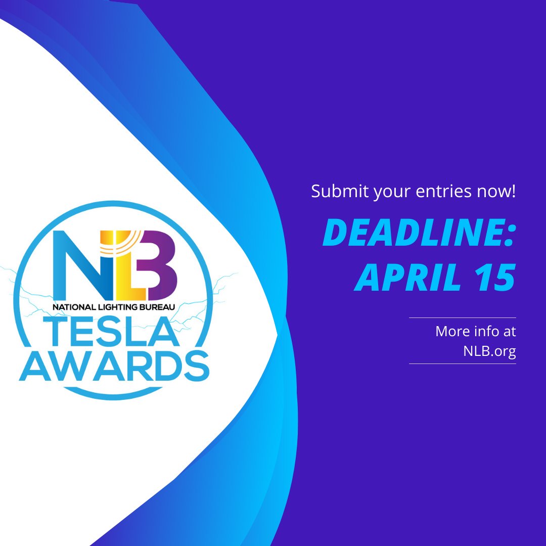 LightingBureau's tweet photo. The presentation for the National Lighting Bureau Tesla Awards 2022 will be at LightFair in Las Vegas. Submit your projects now to be considered at https://t.co/MIo59xx6fs
#lightingawards #lightingdesign #architecturallightingdesign https://t.co/4mXh096Hyp