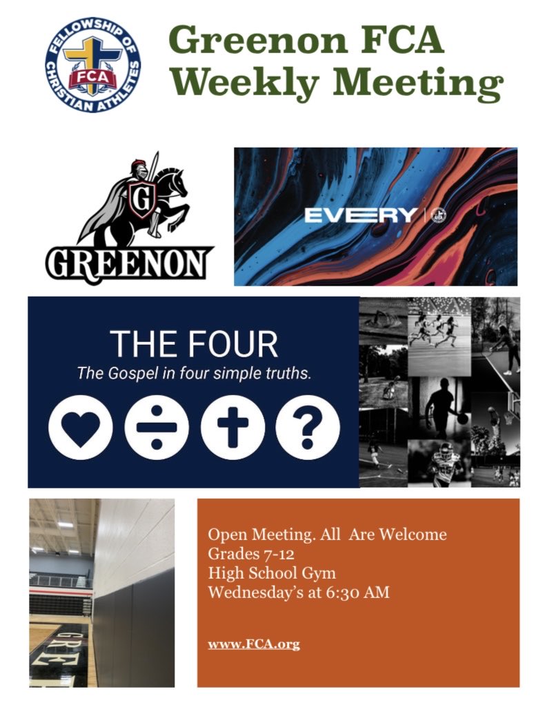 FCA Information ⁦<a href="/GreenonSchools/">Greenon Schools</a>⁩