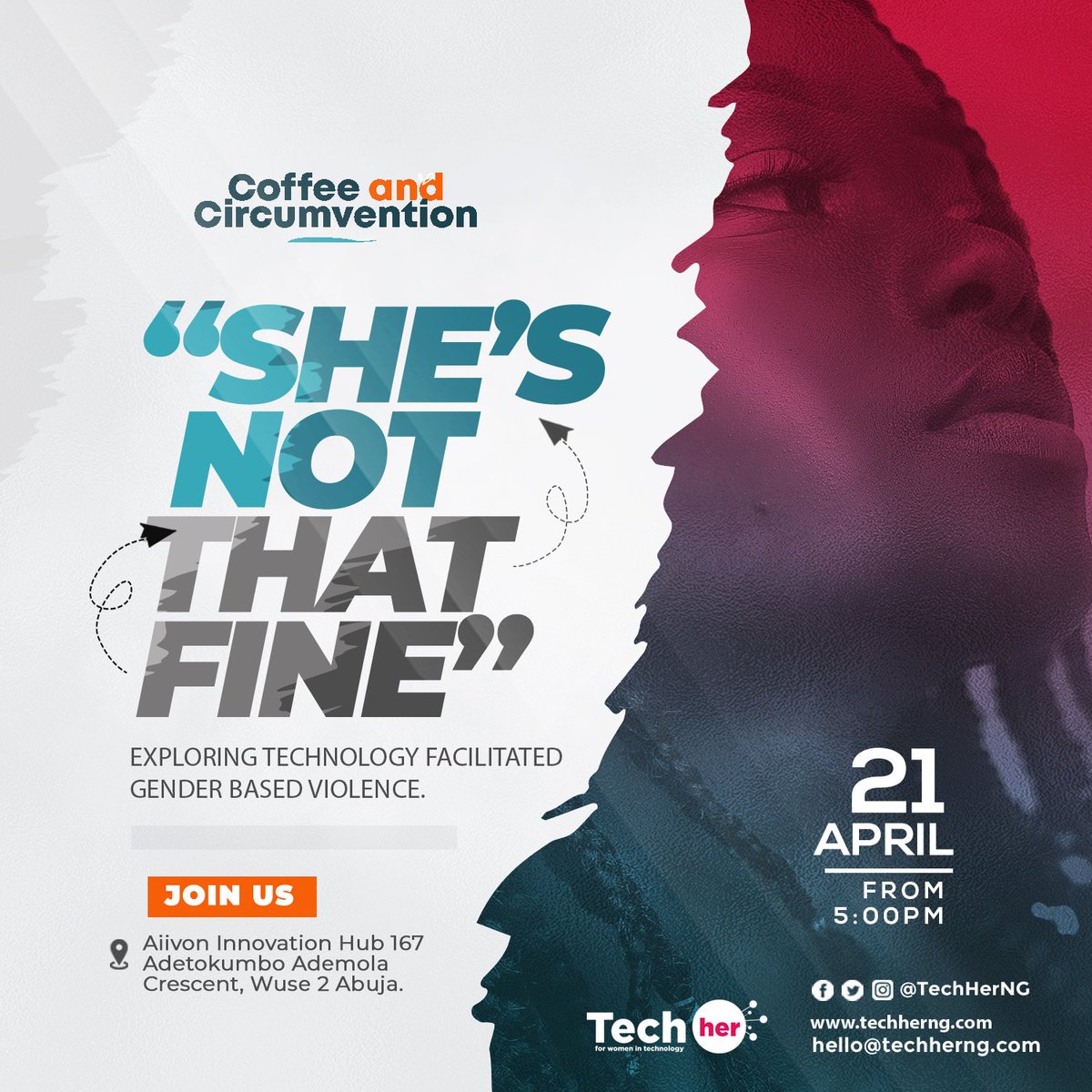 TechHerNG's tweet photo. Do you hear it? That’s the sound of C &amp; C breezing back into town like it never left. 

We know, you missed it and so did we 😭. 

#coffeeandcircumvention
#onlinegbv 
#techherng https://t.co/Knn06obEVU