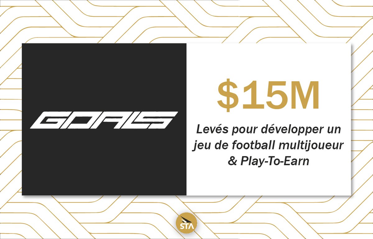 ⚽<a href="/PlayGOALS/">GOALS</a>, le jeu de football multijoueur &amp; #P2E lève $15M auprès de business angels experts de la blockchain !

Le fondateur <a href="/Andreas/">Andreas Thorstensson</a> (cofounder de <a href="/SKGaming/">SK Gaming</a>) a annoncé ne pas vouloir représenter de vrais joueurs et axer son jeu plus arcade que la concurrence.

#STAKRN #web3
