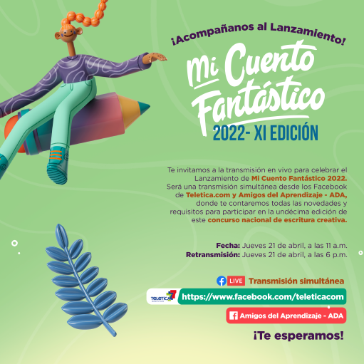 ComCorpCA's tweet photo. CCK te invita al Lanzamiento de la XI edición de Mi Cuento Fantástico, a ser transmitido por el Facebook de https://t.co/b3HKNT4KQ1 y el de nuestro cliente Amigos Del Aprendizaje.
#SomosCCK https://t.co/6BsCpmZqiS