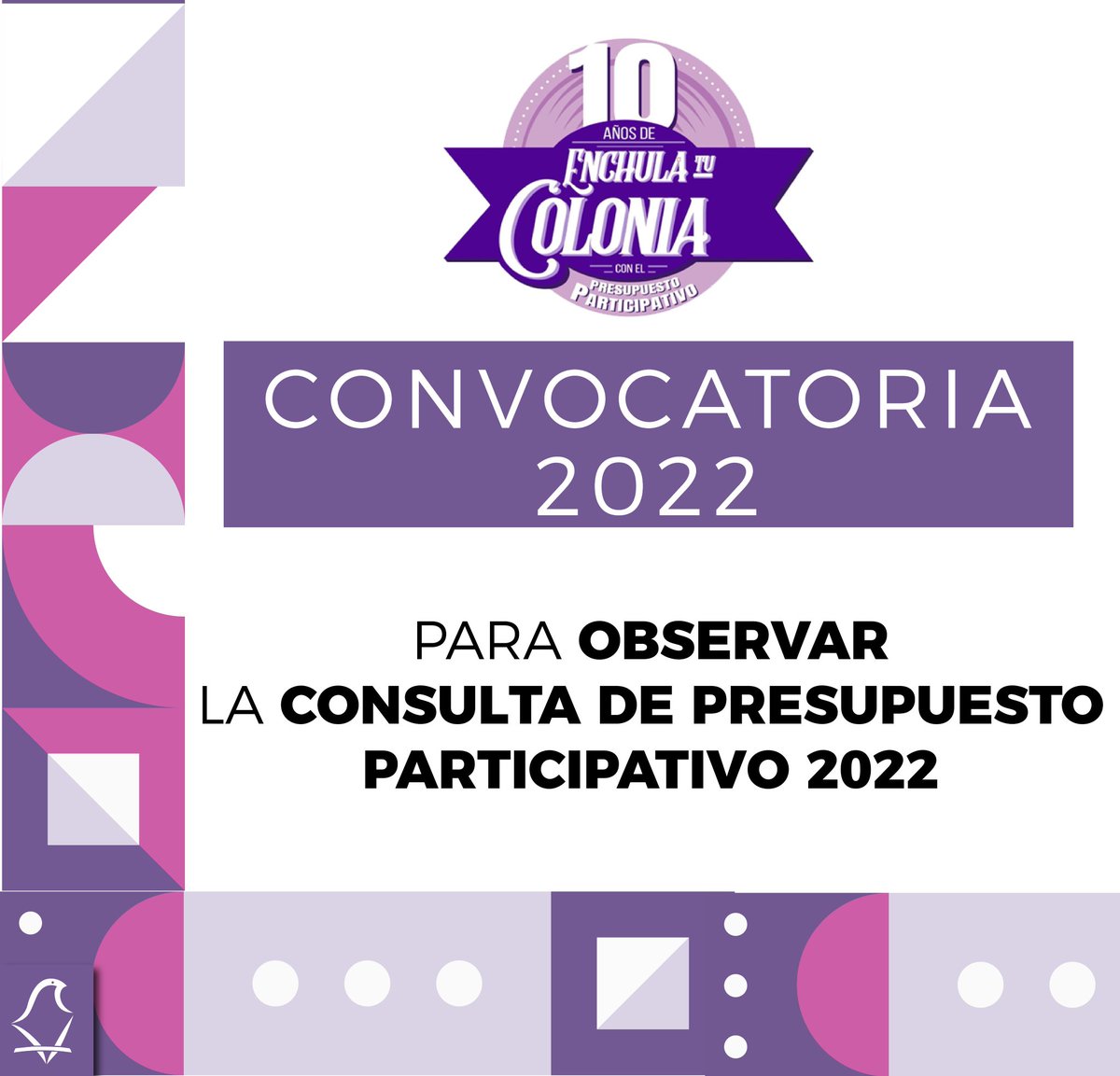 ¡Síguele la pista al #PresupuestoParticipativo2022!🧐
Regístrate como Observadora/or Ciudadano para vigilar la Consulta de principio a fin🕵🏻♀️🕵🏻♂️👇🏻
iecm.mx/www/sites/ench…

#EnchulaTuColonia🏡