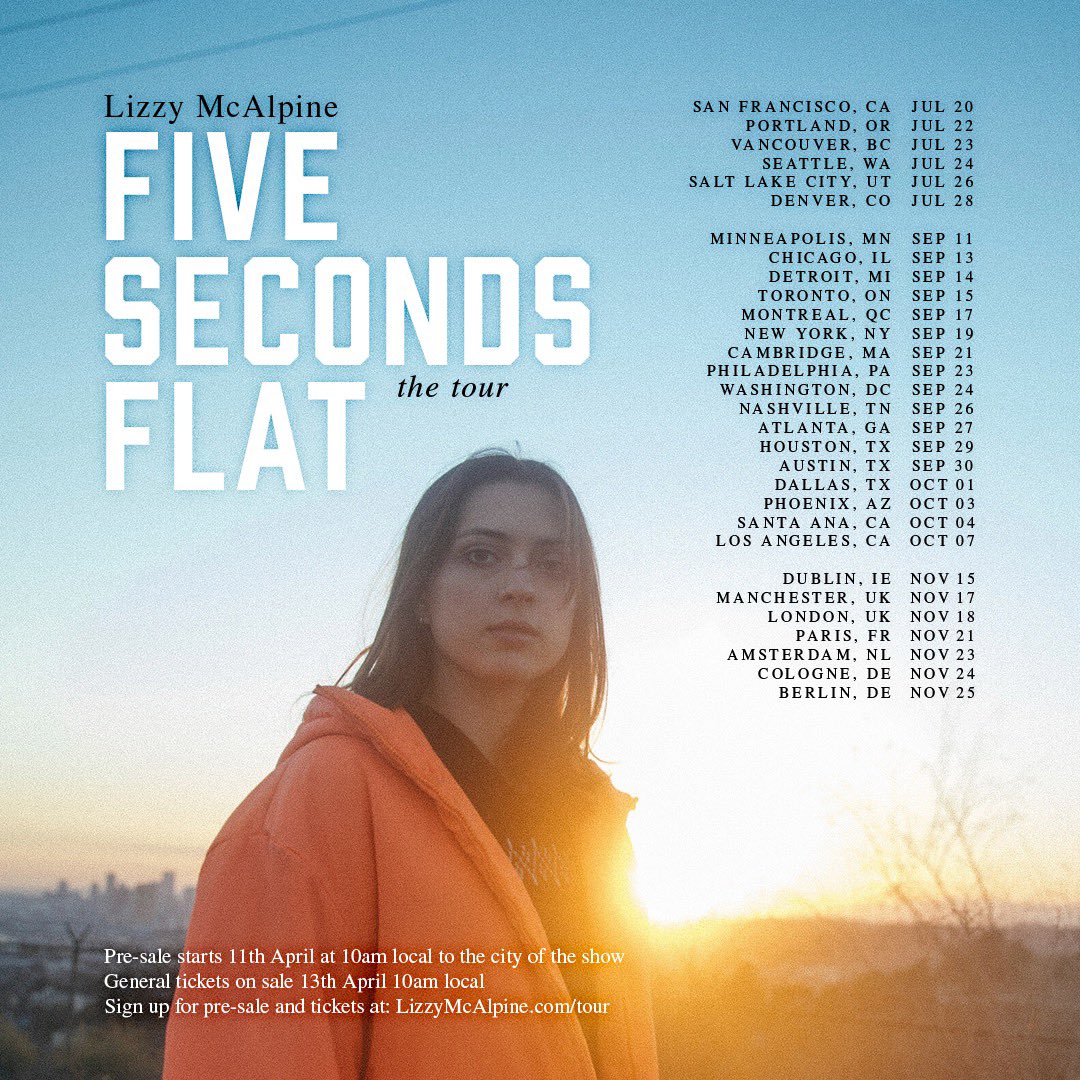 FIRST HEADLINE TOUR AHHHHHH !!!!!!!

pre sale starts on april 11th at 10am local, general tickets on sale april 13th at 10am local …… sign up for pre sale at the link in my biooooo!!!!! omg!!!!! what is happening!!!!! come see me on TOUR