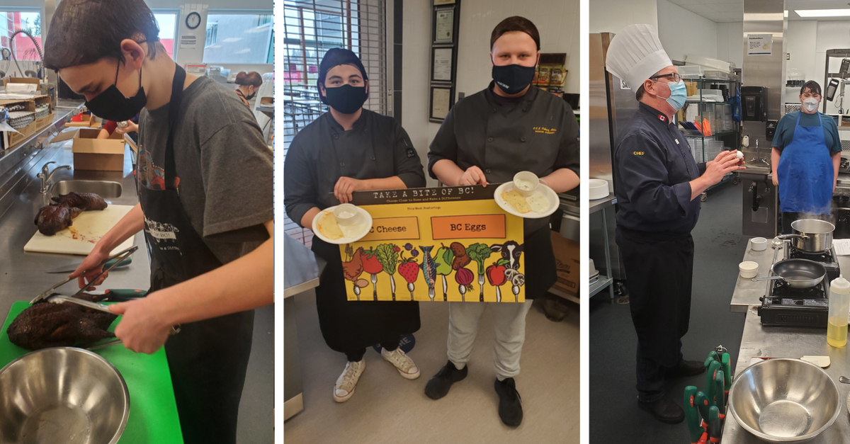 bcaitc's tweet photo. Students all over BC (including those at Chilliwack Secondary) have been busy this year creating amazing dishes with BC grown ingredients like egg, cheese, &amp; duck with our @bcaitc Take a Bite of BC program! Find out more: https://t.co/sQS7dOk62v.  

@BCCASAchef  @ChilliwackSD33 https://t.co/aAe34RR1fs