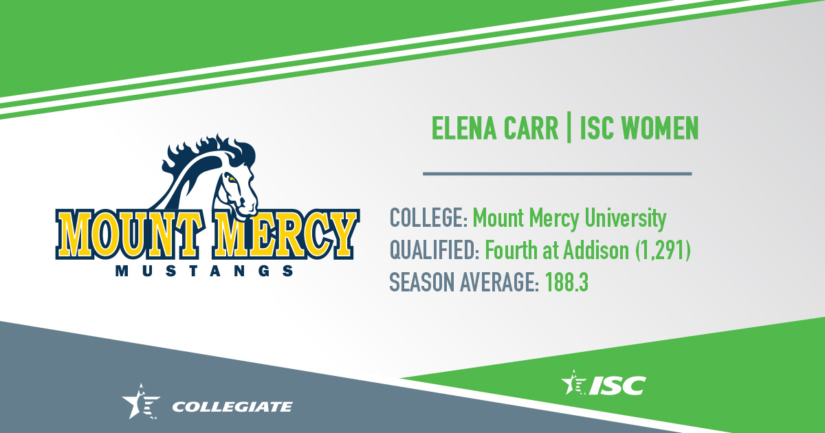 Youth_bowling's tweet photo. Elena Carr of Mount Mercy University.

#CollegiateBowling #ISC https://t.co/rcaxBHpJgW