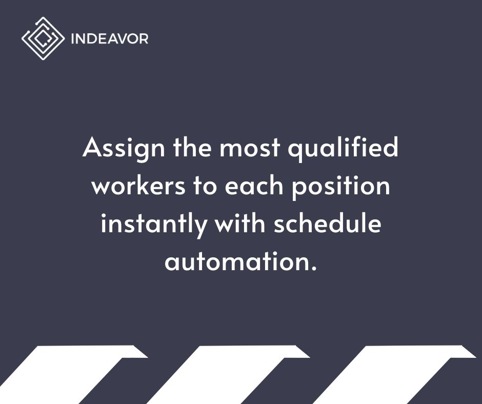 Assign the most qualified workers to each position instantly with schedule automation. #SmartScheduling