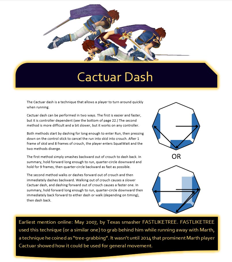 My personal favorite grounded movement tech: Cactuar Dash! Extremely useful for all characters, especially if you have good dashback out of crouch. Infinite dash dance range! See the rest of the grounded movement chapter here: patreon.com/textbookssbm