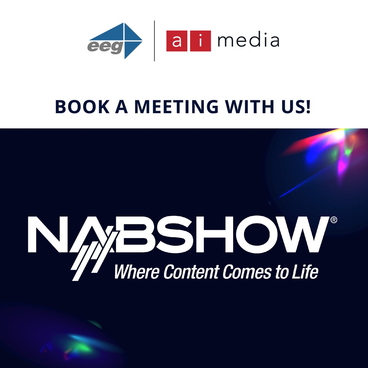 EEGCaptioning's tweet photo. Join EEG and Ai-Media in Las Vegas at NAB Show this April. Meet the team at booth N5509 to have a first look at Smart Lexi, among other captioning solutions and technology. 

Schedule a meeting here: https://t.co/9RfL3lPLyV

#nabshow #captioning #broadcast #accessibility https://t.co/Z2BvIlxFJo
