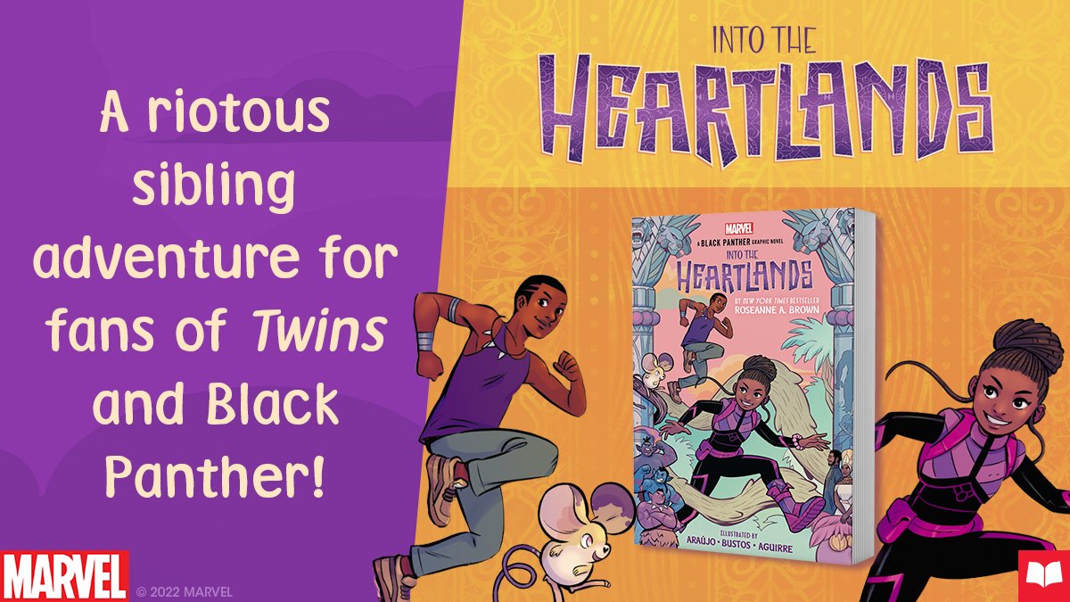 GraphixBooks's tweet photo. INTO THE HEARTLANDS is an original graphic novel following T'Challa and Shuri as they go on a quest to save Wakanda from a curse. However, the journey uncovers some secrets that may change Wakanda forever...

Artists: @mobydika, @NatachaBustos, and @claudiaguirre #GraphixTakeover https://t.co/4rrT8EzTtB