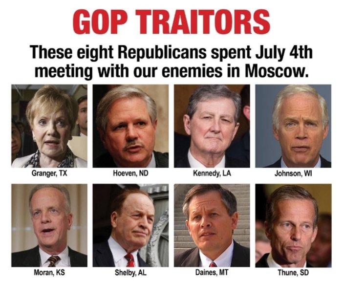 pauljgibler's tweet photo. @mkraju Congratulations @SenRonJohnson and fellow #Moscow7 you voted right.  

Now explain what you were doing in Moscow on July 4, who you met with then and why you didn't impeach trump for his Ukraine bribery attempt? https://t.co/LjP5AMEnxF