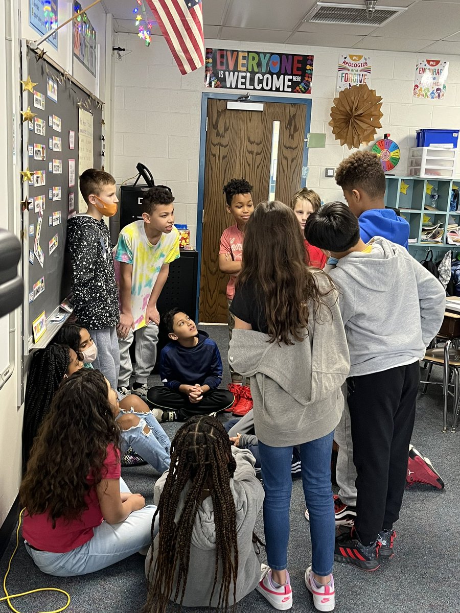 FcpsPease's tweet photo. I love that these SS organized their own class game for indoor recess today! #15 #allofus #beyou #bces5thgrade https://t.co/xAlGVG12kx
