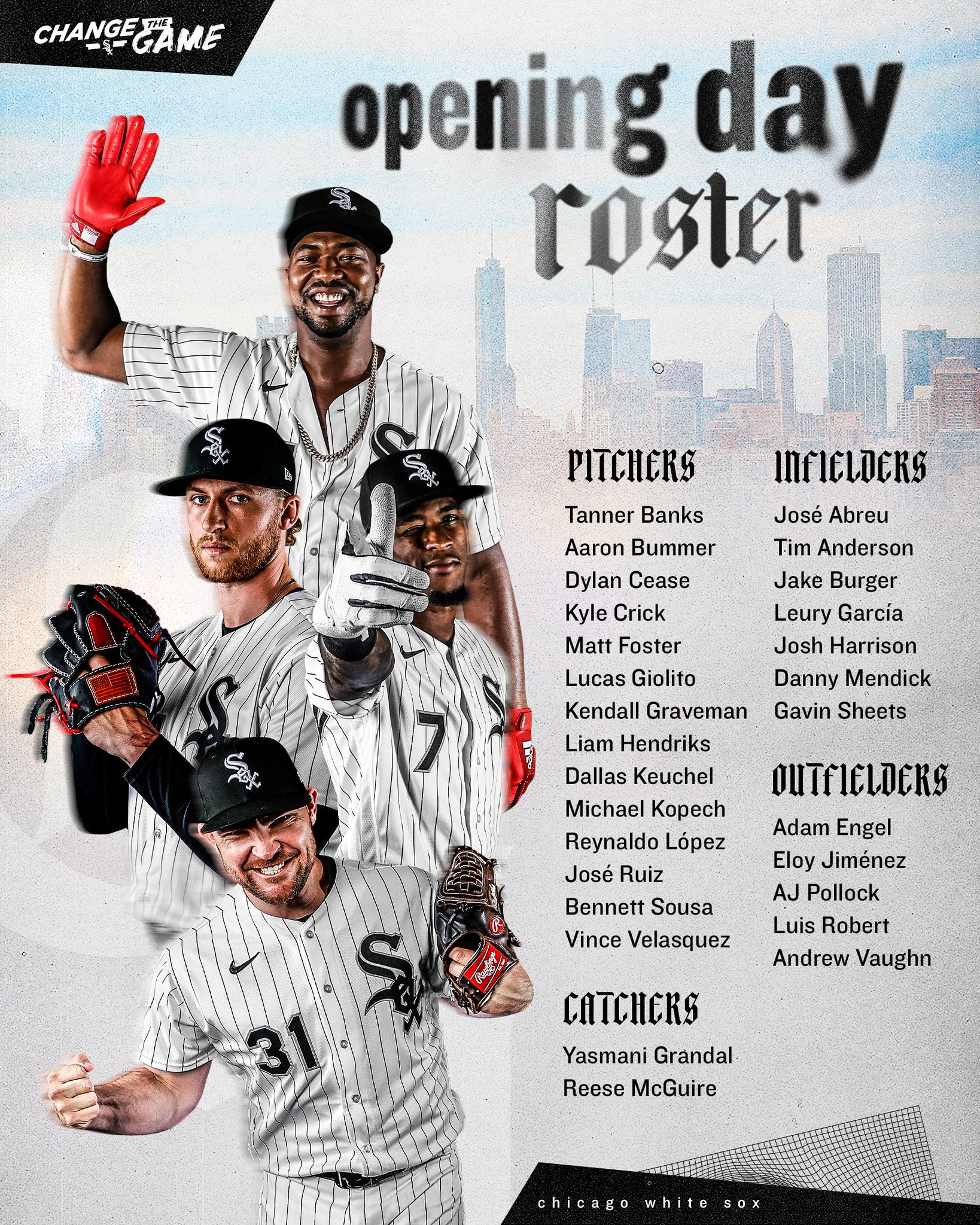 Chicago White Sox on X: Your 2022 #WhiteSox Opening Day roster