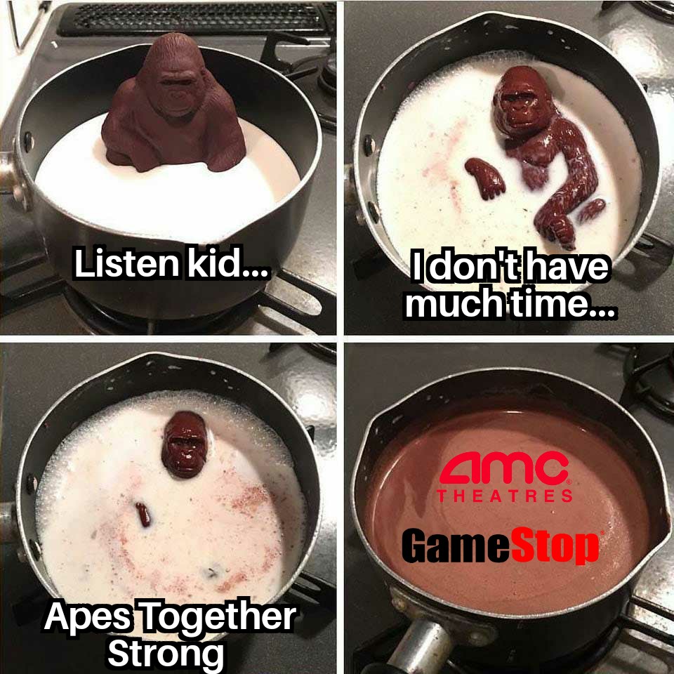 $AMC
$GME
#ApesTogetherChocolateMilk