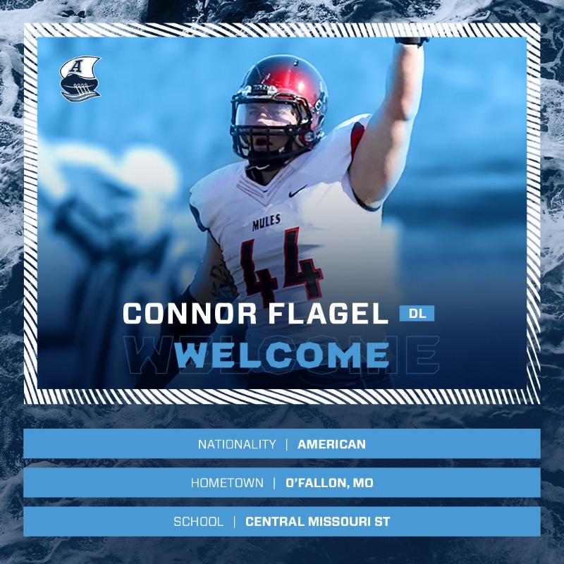 TorontoArgos's tweet photo. Welcome to the Argos, @ConnorFlagel 🌊
