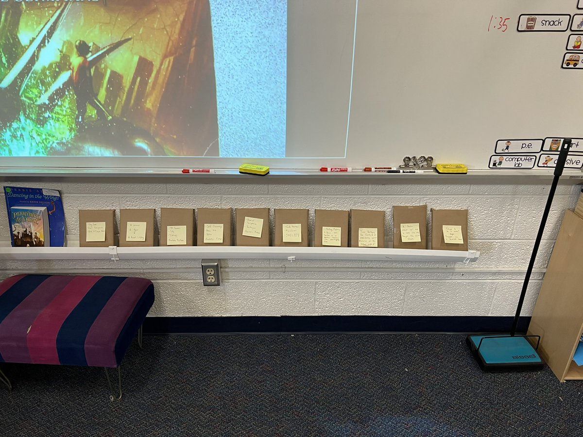 MissHocking4th's tweet photo. New Mystery Books in front of house!!! #mysterybooks @SLCSBartlett https://t.co/H8A8EdxXlQ