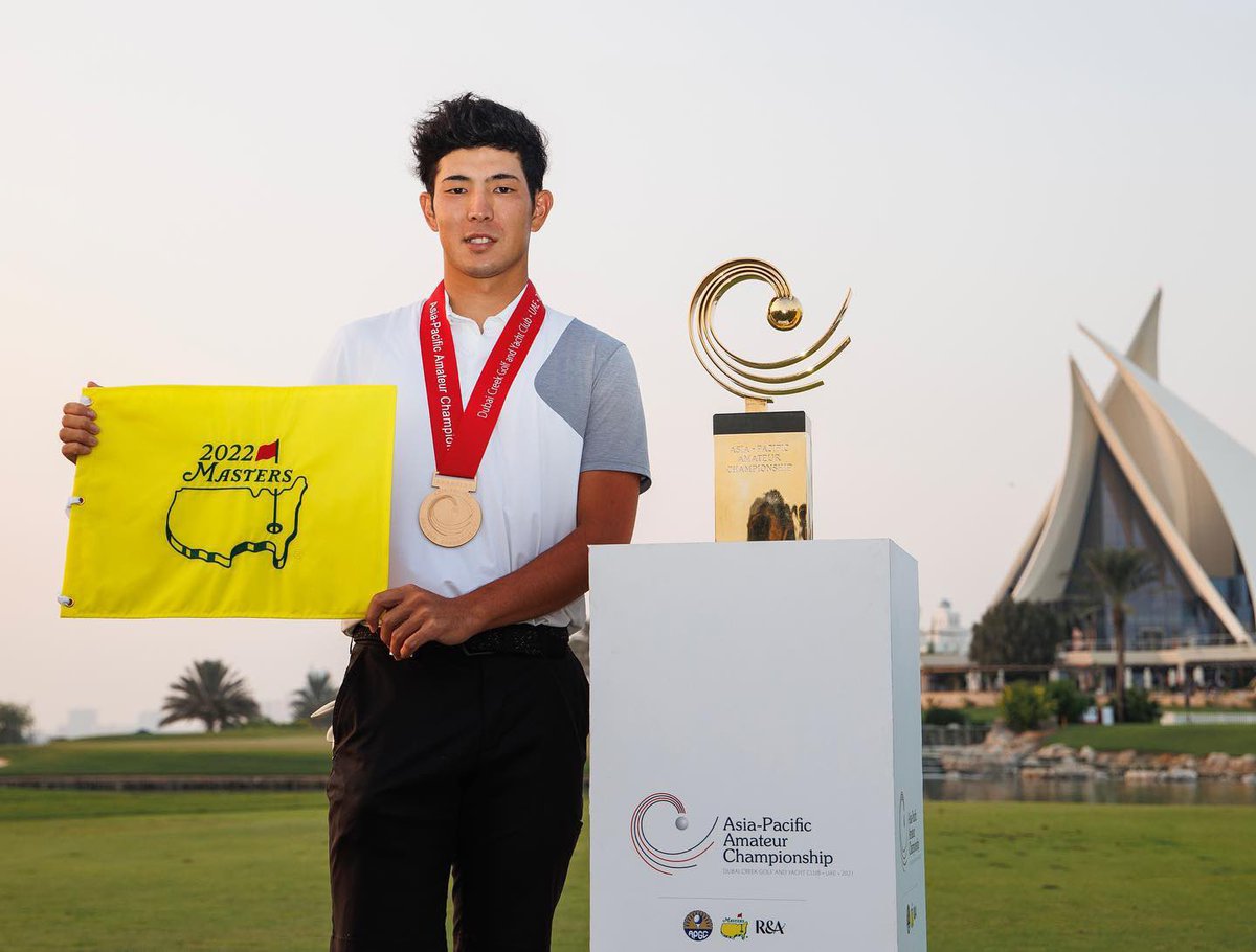 Good luck to Keita Nakajima who qualified for this week’s US Masters from his fantastic Asia-Pacific Amatuer Championship victory on our very own Championship Course. @TheMasters