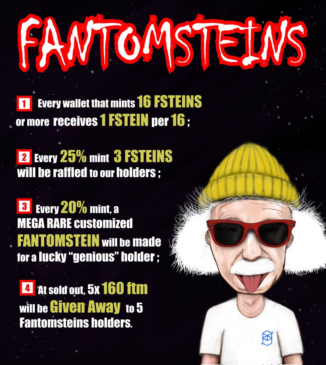 fantomsteins's tweet photo. GM!

We would like to present you some minting incentives. Soon we will show you some leaks of what we are building for Fantom Gallery Club!

$ftm #NFT #NFTs #art #gallery https://t.co/O9ORaX0aTD