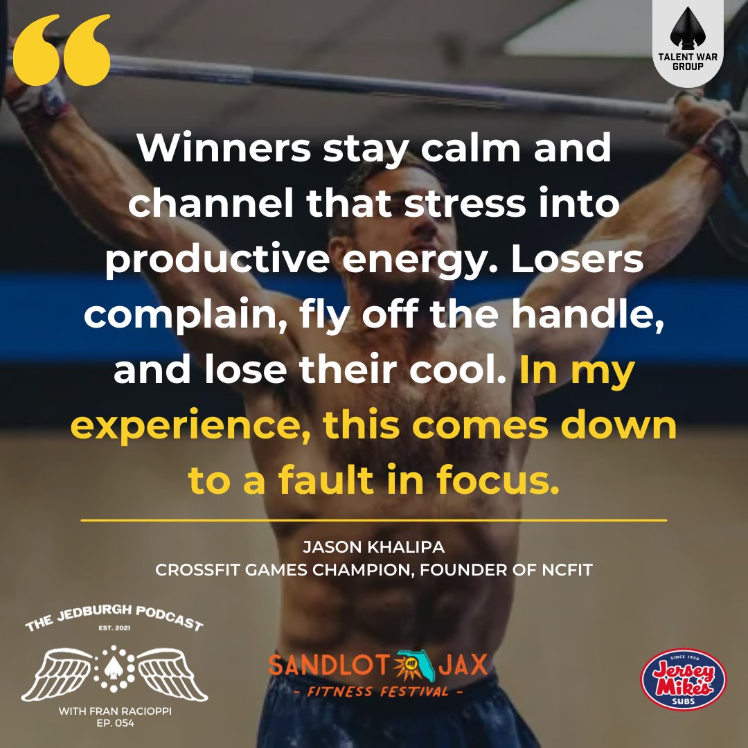 talentwargroup's tweet photo. What happens when you have no choice but to win? When losing is simply not an option. When winning no matter the challenge means doing whatever it takes.
Listen to the full episode - https://t.co/yEAQokLYqC
—-
#spotifypodcasts #newpodcasts #fitnesspodcasts #crossfit #ncfit https://t.co/dOdjioInaG