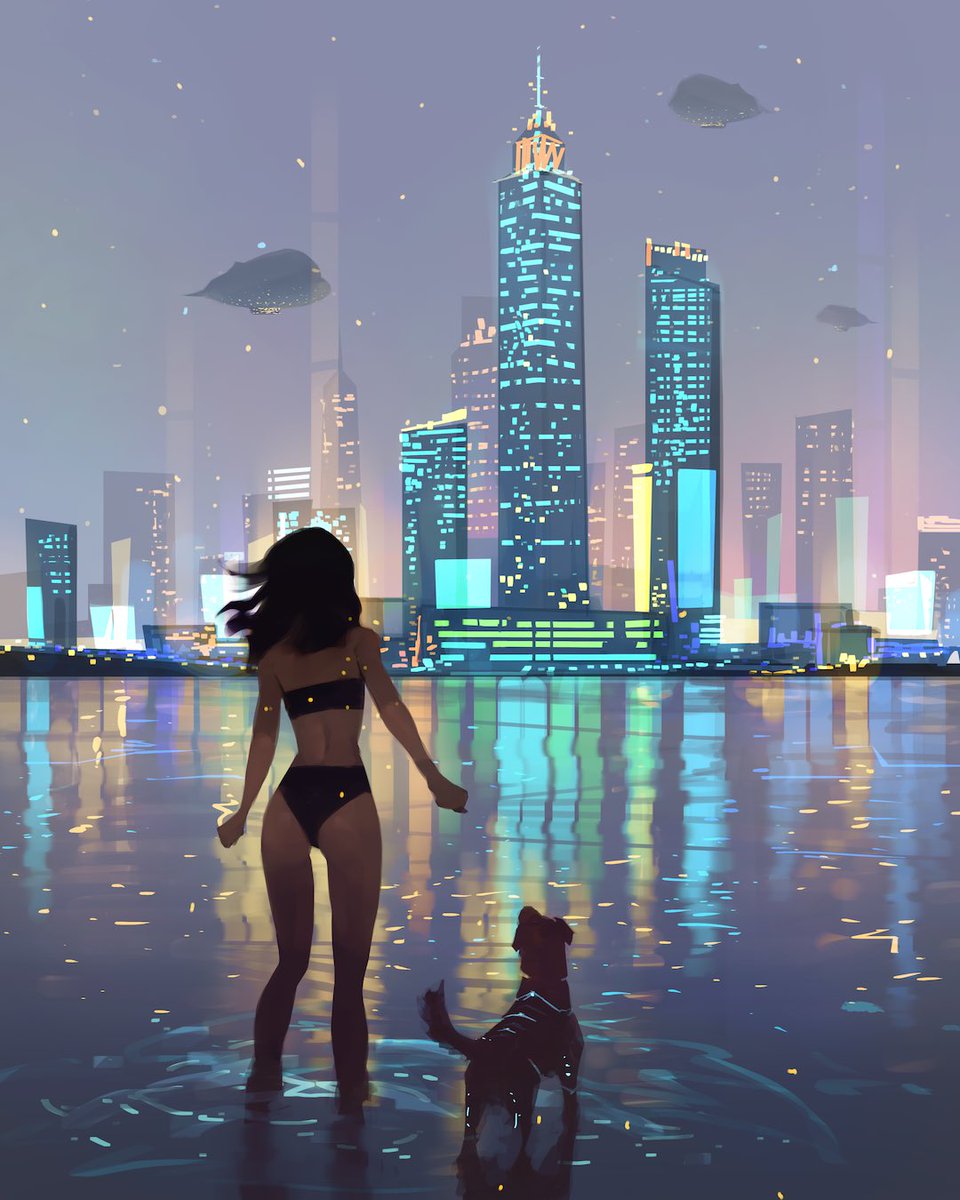 samdoesarts's tweet photo. City 🏙 night scene painting #digitalart https://t.co/DjHxbeZA8g
