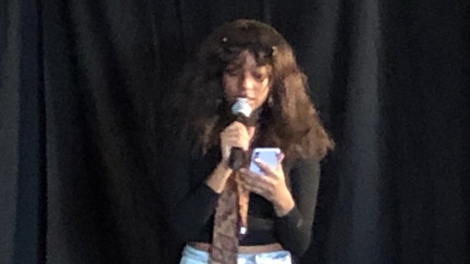 BelWestEnglish's tweet photo. Belleville West students participate in today's POETRY SLAM, sponsored by the @BWLibrary201.
#BWEnglish #BWReads #BWWrites #BTHS201 @MaroonWay201 https://t.co/e85ruhjB1J
